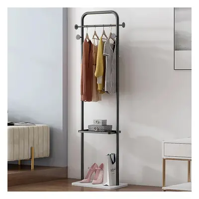 1700mm Modern Freestanding Rail Cloth Rack with Marble Base