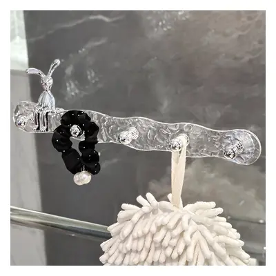 Water Ripple Acrylic Towel Rack Rabbit Wall Hanger Storage Hooks Decor for Bathroom