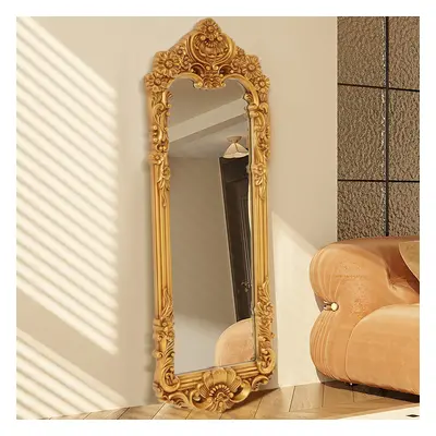 1670mm Oversized Vintage Gold Ornate Full Length Floor Mirror Baroque Decor Art