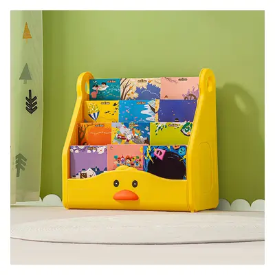 4-Tier Little Duck Toy Storage Rack Organizer Children Bookshelf