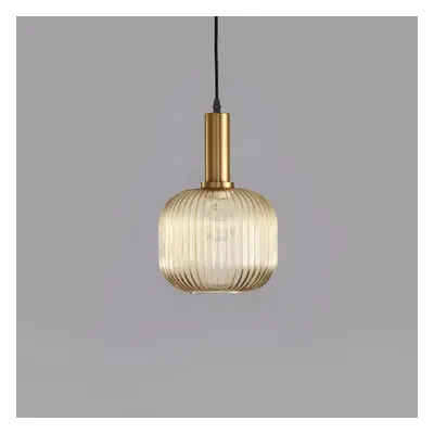 Minimalist Stylish 1-Light Gold Metal Lantern-Shaped Pendant Light Style A