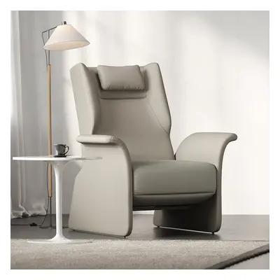 Modern Recliner Armchair with Adjustable Backrest Faux Leather Accent Chair Living Room