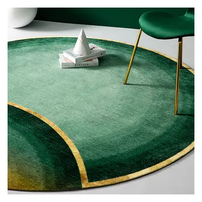 1530mm x 1530mm Modern Round Nylon Area Rug Multi-Colour Designer Rugs Living Room