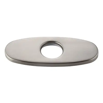 Modern 100mm Deck Plate Escutcheon for Monobloc Tap Installation Stainless Steel