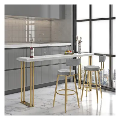 Modern Gray Velvet Breakfast Bar Stool Velvet Upholstery with Back Metal Bar Stool for Kitchen I