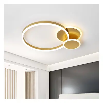 Modern Gold Ring Ceiling Light Round LED Flush Mount Lighting