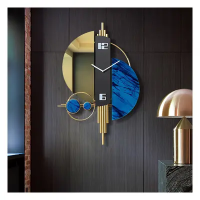 Unique Creative Geometric Oversized Wall Clock 3D Iron Home Decor