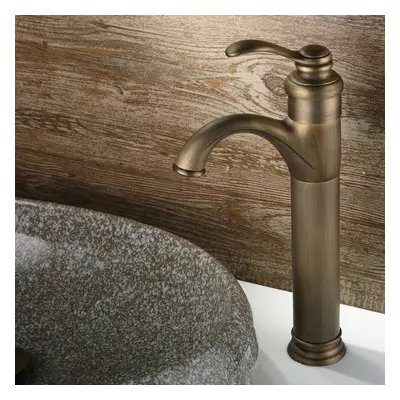 Fusta Classic Single Lever Handle Monobloc Tall Basin Mixer Tap for Bathroom Solid Brass