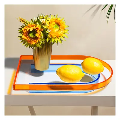 Modern Clear Acrylic Serving Tray Novelty Decorative Tray