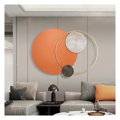 Modern Big Metal Geometric Circles Wall Decor Unique Home Living Room Hanging Wall Art