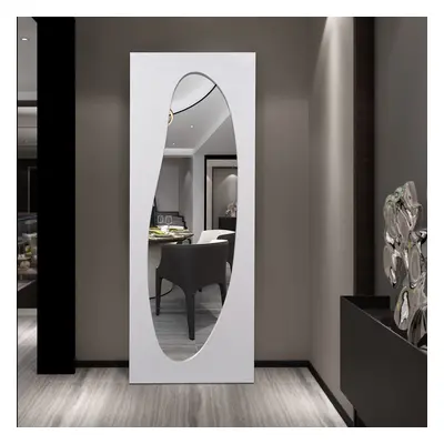 1600mm x 600mm Oversized Modern Abstract Silver Full Length Floor Mirror Decor Art