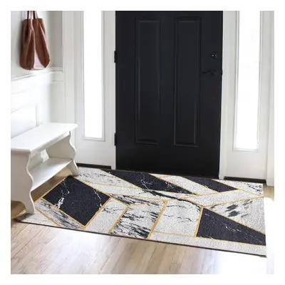 600mm x 900mm Modern Geometry Front Door Mat Non-slip PVC Entryway Rug