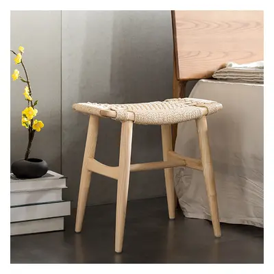 Coyard Natural Ash Wood Stool Ottoman Stool