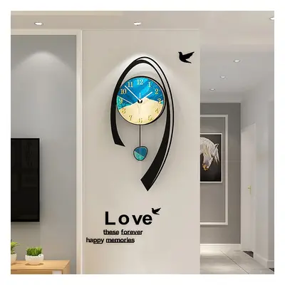 630mm Multi-Color Modern Acrylic Wall Clock Decor Home Hanging Art Living Room Bedroom