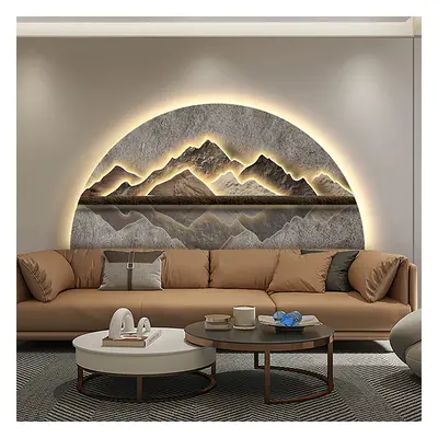 800mm Modern Abstract LED Lighting Wall Decorative Painting Living Room Decorative