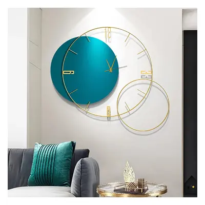 Modern Round Oversized Wall Clock Home Decor Art in Green