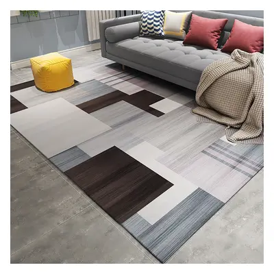 1800mm x 2700mm Modern Abstract Gradient Geometric Multi-colored Rectangle Area Rug