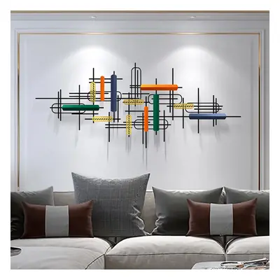 1500mm Modern Large Metal Wall Decor Unique Home Hanging Wall Art Decor in Gold & Black