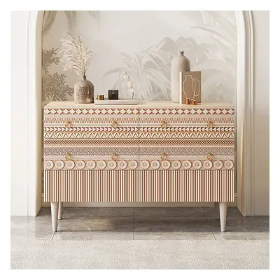 1200mmW Boho Accent Dresser & Chest 6 Drawer Storage Cabinet