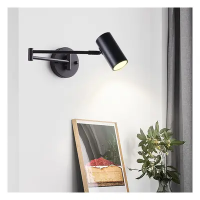 Black Modern Swing Arm Indoor Wall Sconce 1 Light