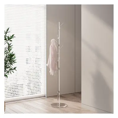 Minimalist Clear Tree Coat Rack Stand Entryway Acrylic Coat Hanger Stand with 8 Hooks