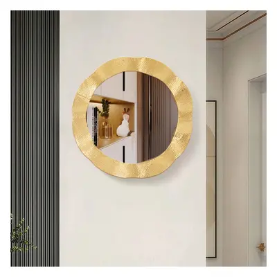 610mm Large Glam Gold Round Wall Mirror Decor Art for Living Room Bedroom