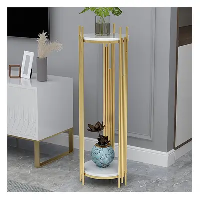 900mm Tall Metal 2-Tiered Plant Stand Modern Corner Plant Stand Indoor