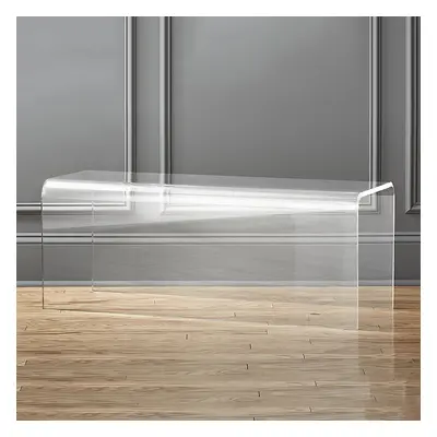 1070mm Modern Minimalist Acrylic Clear Backless Hallway Bench