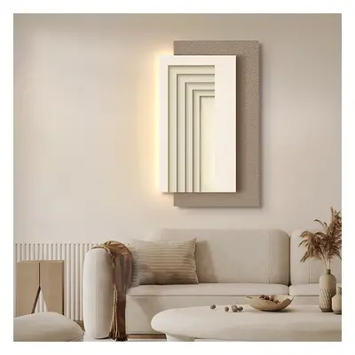 800mm LED Modern Rectangle Abstract Wall Art Decor Living Room Bedroom