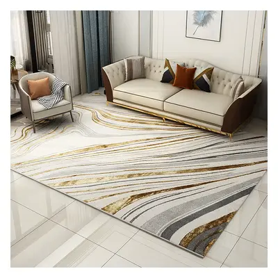 1500mm x 2100mm Luxury Abstract Art Deco Rug with Marble Pattern Carpet for Livingroom & Bedroo