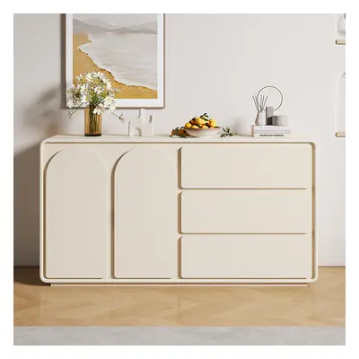 1505mm Modern Off White Sideboard Buffet with Storage Credenza Arch Door