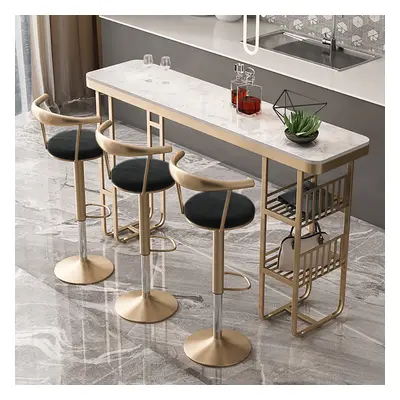 Modern Black Swivel & Adjustable Bar Height Stool with Backrest & Velvet Upholstery