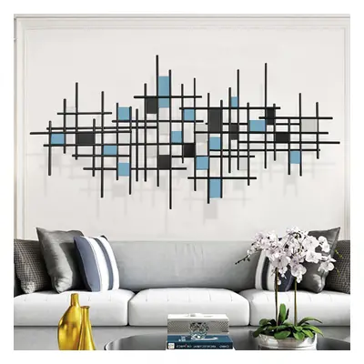 1300mmW Modern Luxury Style Black Metal Wall Decor Home Art in Living Room