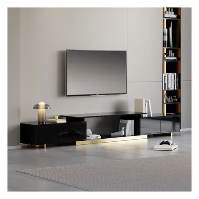 Mordelle Extendable TV Stand with Gold Base & Storage(1600mm-2400mm)