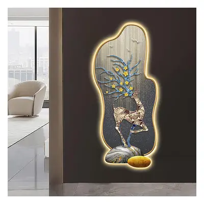 Modern Deer LED Lighting Wall Decoration Painting Living Room Decoration