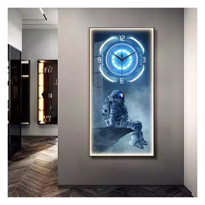 990mm Creative Sci-fi LED Wall Clock Lighting Wall Art Decoration