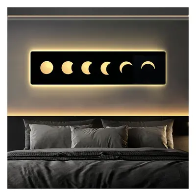 1000mm Creative Moon Light Wall Art Decoration Painting USB LED Warm Wall Light