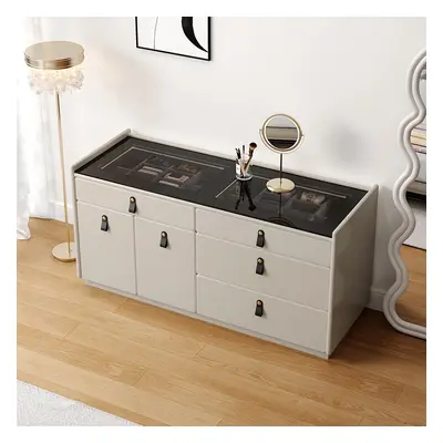 Modern 1200mm 4 Drawer Dresser with Light Closet Island with Jewelry Storage & Doors