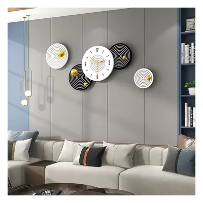 520mm Modern Round Black & White Wall Clock Decor Art Living Room Home Decor Art