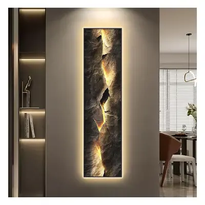 Modern Abstract LED Wall Art with Backlit Light Unique Textured Design for Living Room Home Deco