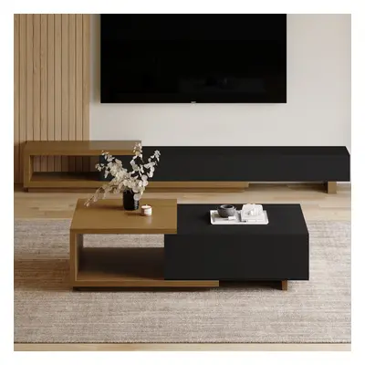 Quoint Extendable TV Stand & Coffee Table Set