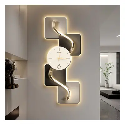 1000mm Large Silent Wall Clock Light Modern Abstract Geometric Decor Art Living Room