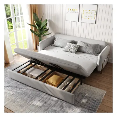 Daybed with Trundle & Storage King Size Pull Out Sleeper Sofa