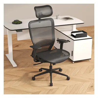 Ergonomic Adjustable High Back Office Desk Chair Mesh Comfy Office Chair in Black