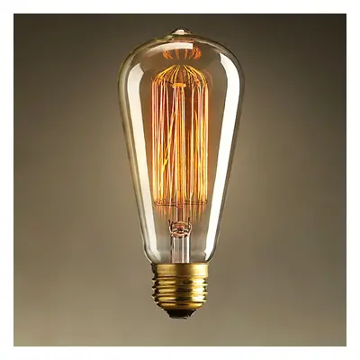 40W E27 Vintage A-Shape Brass Edison Incandescent Bulb