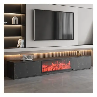 1800mm Electric Fireplace Wood Storage TV Stand with Remote Control for TVs Up to 1780mm