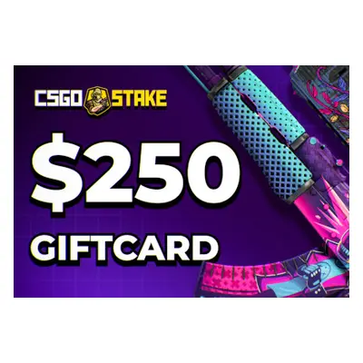 CSGOStake.com $250 Gift Card