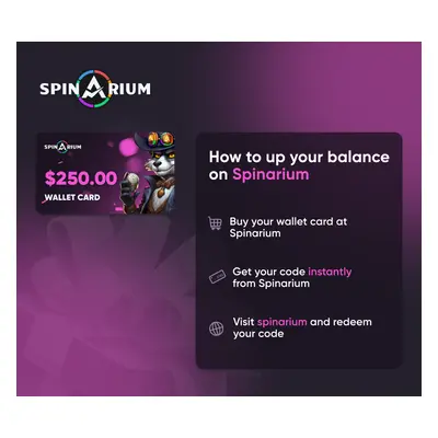 Spinarium.com $250 Wallet Card Code