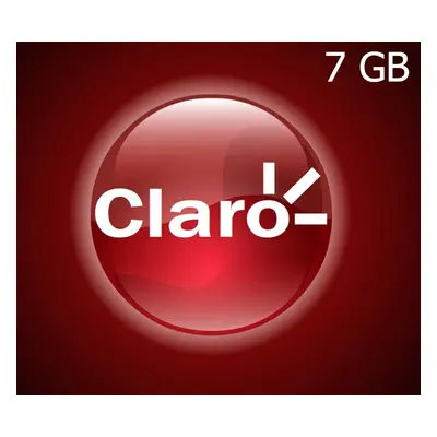 Claro 7 GB Data Mobile Top-up CR