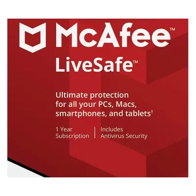 McAfee LiveSafe 2024 Key (1 Year / 1 Device)